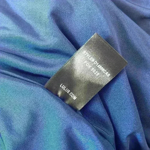 NWT Lulu’s Always Stunning Convertible Navy Blue Maxi Dress - Picture 13 of 14